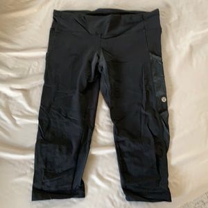 Black Lululemon crops